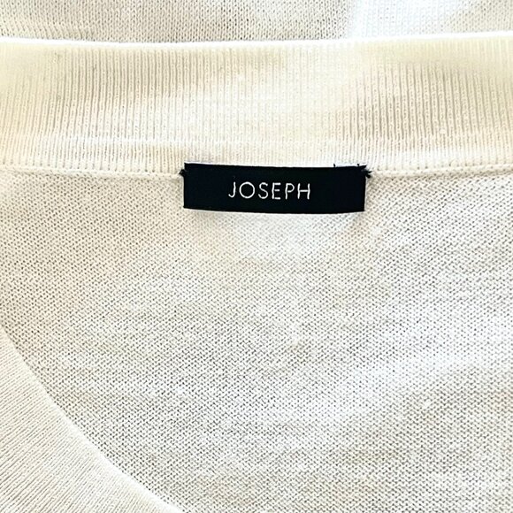 Joseph Cashair Merino Wool & Silk Sweater in Oyster White - Picture 5 of 10